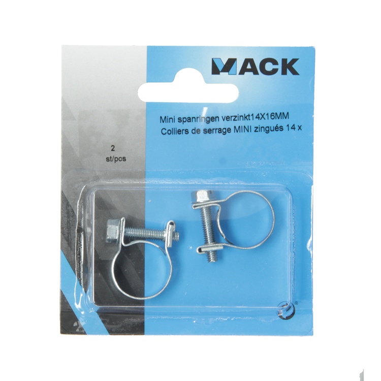 Afbeelding laden in galerijviewer, Mack 1011685 - 2 mini spanringen verzinkt 14x16mm | 10 stuks