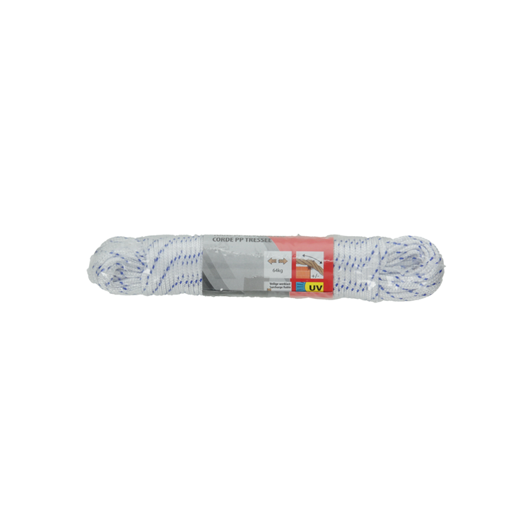 Afbeelding laden in galerijviewer, Mack 1014930 - pp gevlochten wit blauw streng2mm 20m | 5 stuks