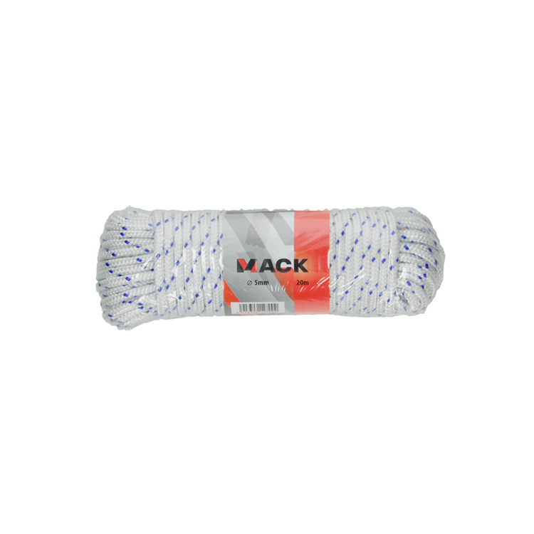 Afbeelding laden in galerijviewer, Mack 1014932 - pp gevlochten wit blauw streng5mm 20m | 5 stuks