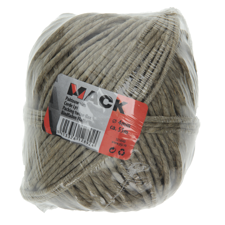 Afbeelding laden in galerijviewer, Mack 1014948 - paktouw vlas bobijn 4mm 55m | 5 stuks