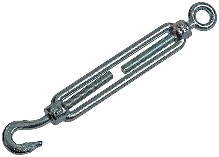 Afbeelding laden in galerijviewer, Mack 1008446 - 2 spanners oog + haak m6 x 110mm verzinkt | 10 stuks
