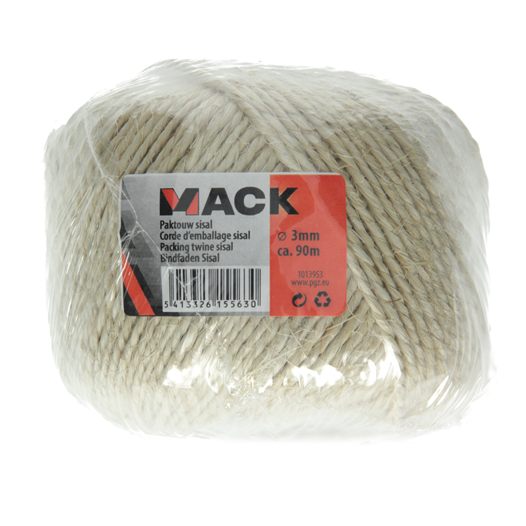 Afbeelding laden in galerijviewer, Mack 1013953 - paktouw sisal bobijn 3mm ca 90m | 5 stuks