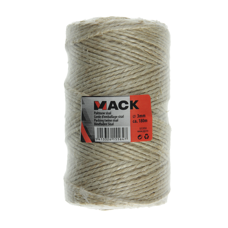 Afbeelding laden in galerijviewer, Mack 1013954 - paktouw sisal bobijn 3mm ca 180m | 10 stuks