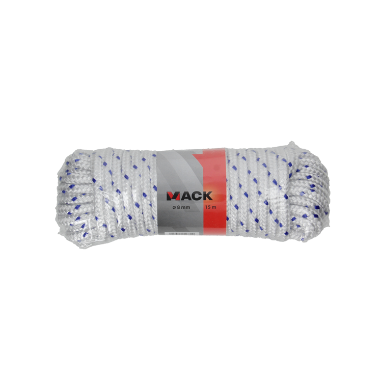 Afbeelding laden in galerijviewer, Mack 1013977 - pp gevlochten wit blauw streng8mm 15m | 5 stuks