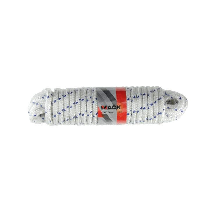 Afbeelding laden in galerijviewer, Mack 1013979 - pp gevlochten wit blauw streng12mm 15m | 5 stuks