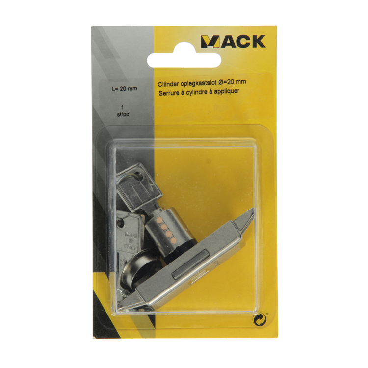Afbeelding laden in galerijviewer, Mack 1014019 - cilinder oplegkastslot ø 20 mm l20 mm | 5 stuks