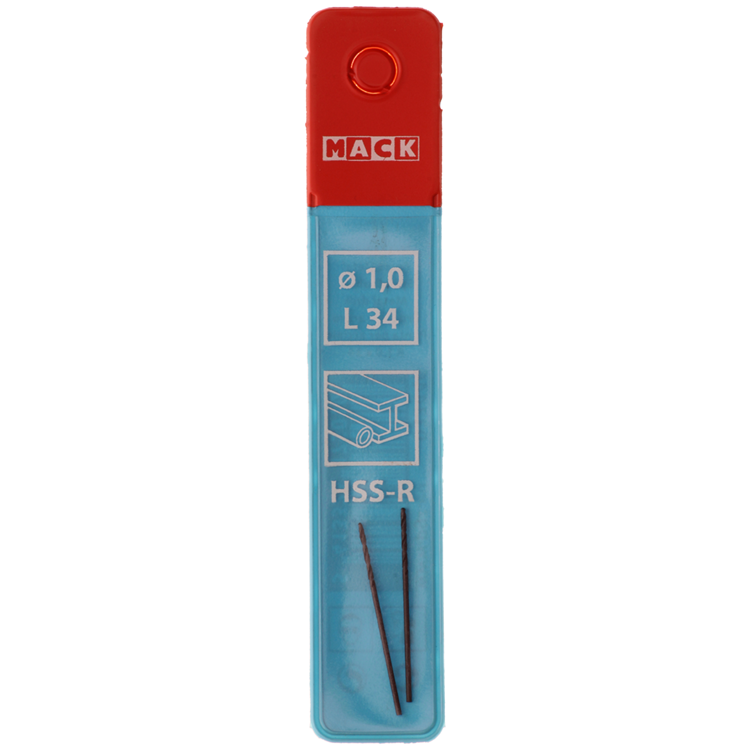 Afbeelding laden in galerijviewer, Mack 1018175 - universeelboor hss r ø 1,0 x 34 mm 2st | 5 stuks