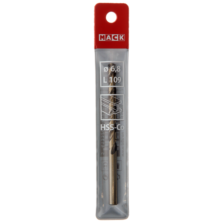 Afbeelding laden in galerijviewer, Mack 1018200 - metaalboor hss co5% din 338 ø 6,8 x 109 mm | 5 stuks
