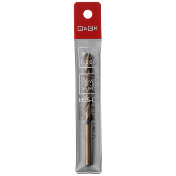 Afbeelding laden in galerijviewer, Mack 1018201 - metaalboor hss co5% din 338 ø 7,5 x 109 mm | 5 stuks