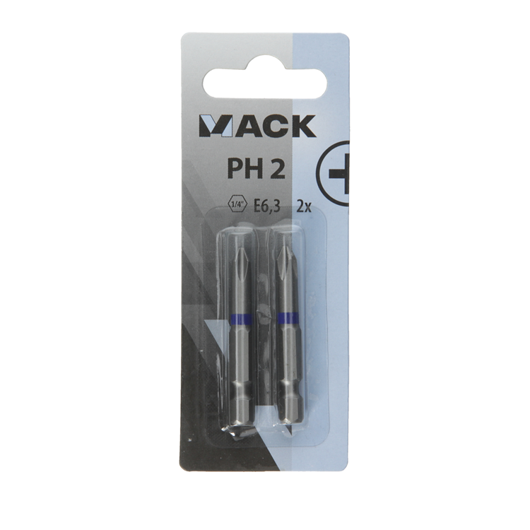 Afbeelding laden in galerijviewer, Mack 1018293 - schroefbit ph2 l50mm 2st | 5 stuks
