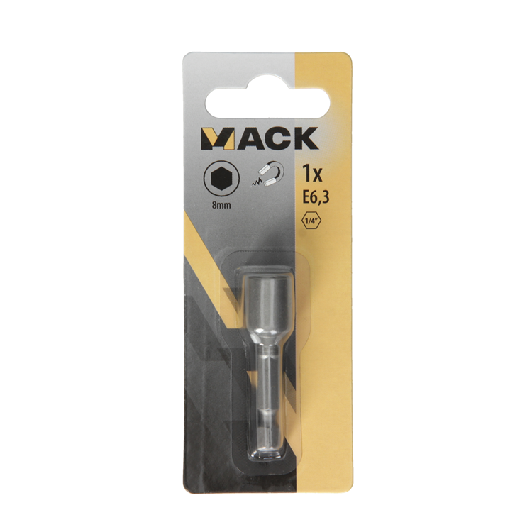 Afbeelding laden in galerijviewer, Mack 1018313 - zeskantdop-bit magnet. 8mm | 5 stuks
