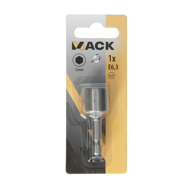 Afbeelding laden in galerijviewer, Mack 1018315 - zeskantdop-bit magnet. 12mm | 5 stuks