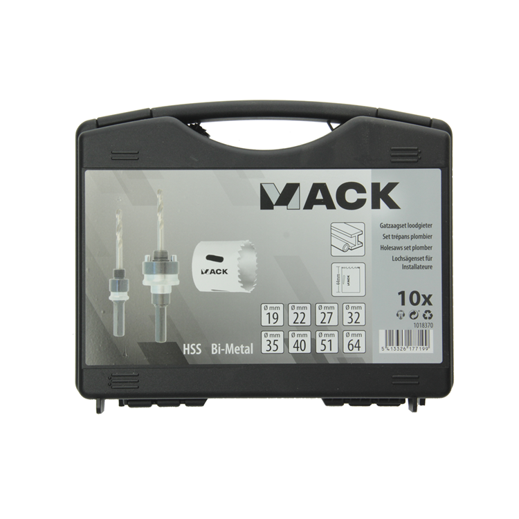 Afbeelding laden in galerijviewer, Mack 1018370 - gatzagenset loodgieter 10 delig | 3 stuks