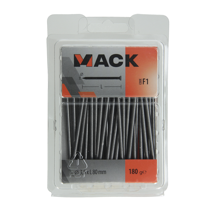 Afbeelding laden in galerijviewer, Mack 1017125 - nagel platte kop 180 gr 3,5 x 80 mm | 5 stuks