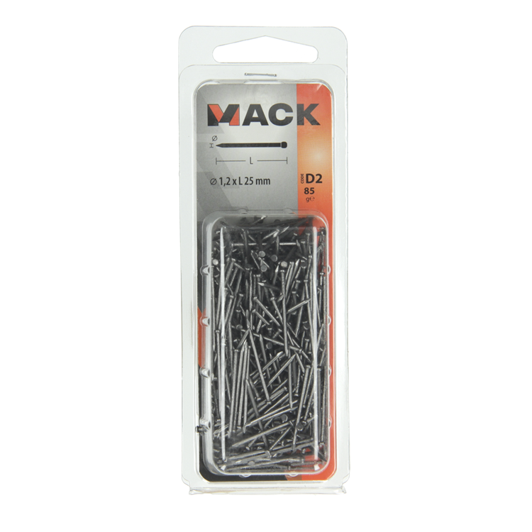 Afbeelding laden in galerijviewer, Mack 1017130 - fijne nagel ronde kop 85 gr 1,2 x 25 mm | 5 stuks