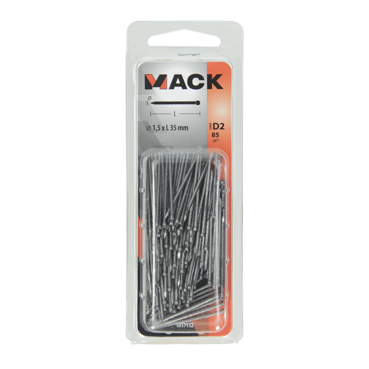 Afbeelding laden in galerijviewer, Mack 1017132 - fijne nagel ronde kop 85 gr 1,5 x 35 mm | 5 stuks