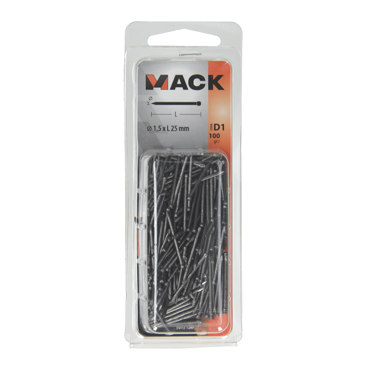 Afbeelding laden in galerijviewer, Mack 1017136 - nagel ronde kop 100 gr 1,5 x 25 mm | 5 stuks