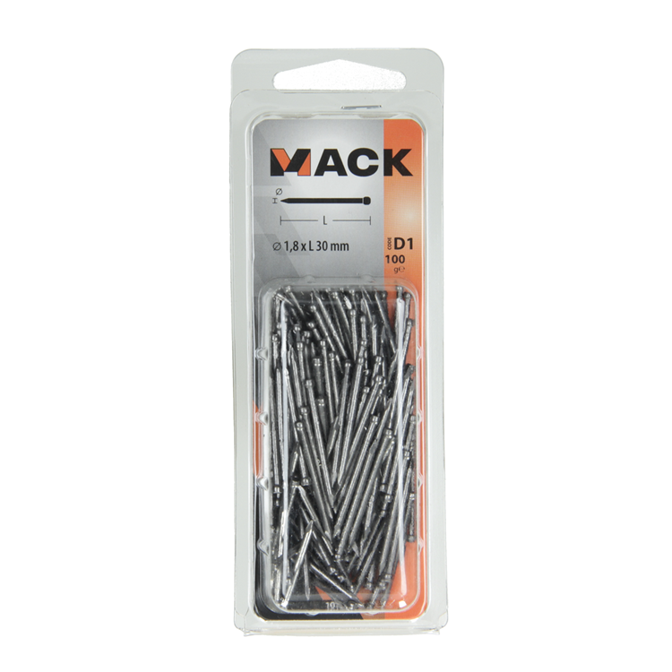 Afbeelding laden in galerijviewer, Mack 1017137 - nagel ronde kop 100 gr 1,8 x 30 mm | 5 stuks