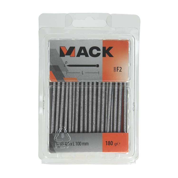 Afbeelding laden in galerijviewer, Mack 1017147 - nagel ronde kop 180 gr 4,0 x 100 mm | 5 stuks