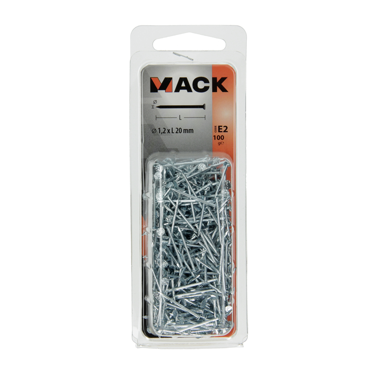 ギャラリービューアに画像をロードする, Mack 1017148 - nagel platte kop staal verzinkt 100 gr 1,2 x 20 mm | 5 stuks