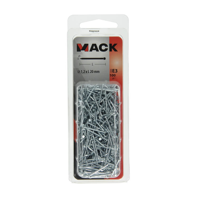 ギャラリービューアに画像をロードする, Mack 1017156 - nagel ronde kop staal verzinkt100 gr 1,2 x 20 mm | 5 stuks