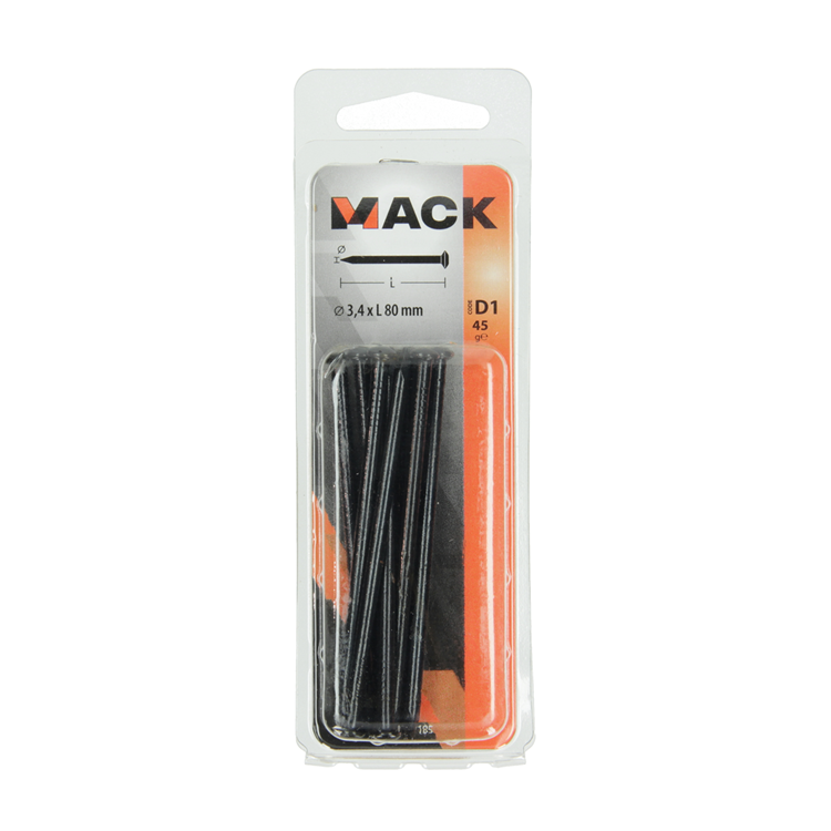ギャラリービューアに画像をロードする, Mack 1017185 - staalnagel bvk staal geblauwd 45 gr 3,4 x 80 mm | 10 stuks