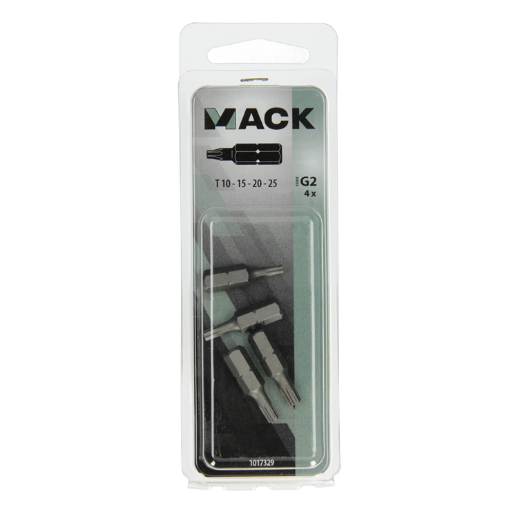 Afbeelding laden in galerijviewer, Mack 1017329 - torx schroefbit staal onbehandeld 4 st t10-15 20-25 | 10 stuks