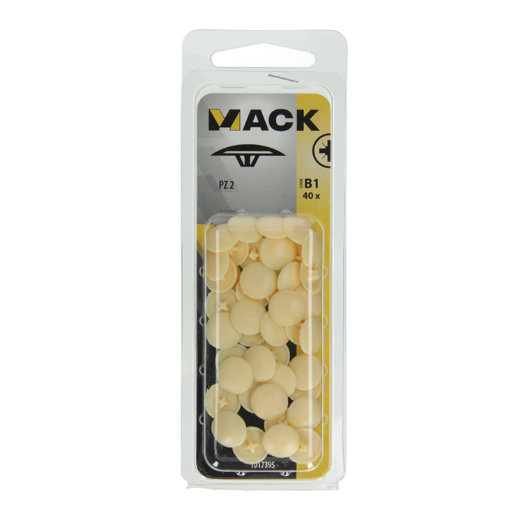 Afbeelding laden in galerijviewer, Mack 1017395 - afdekkapje vr pz schr.kunst. beige 40 st pz 2 | 10 stuks