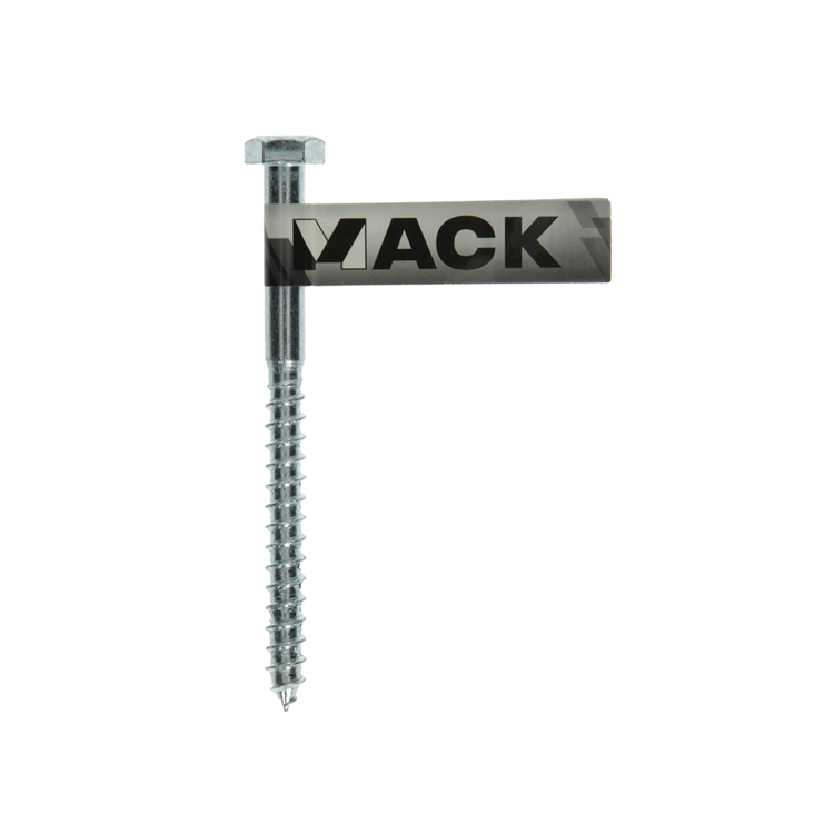 Chargez l'image dans la visionneuse de la galerie, Mack 1017419 - houtdraadbout staal verzinkt 1 st 8 x 100 mm | 10 stuks