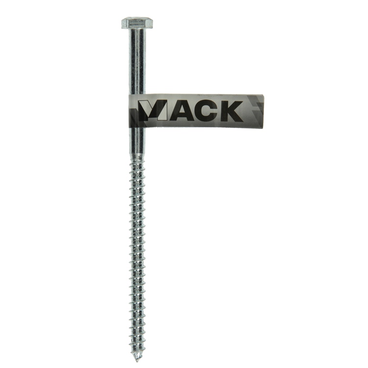 Afbeelding laden in galerijviewer, Mack 1017422 - houtdraadbout staal verzinkt 1 st 8 x 150 mm | 10 stuks
