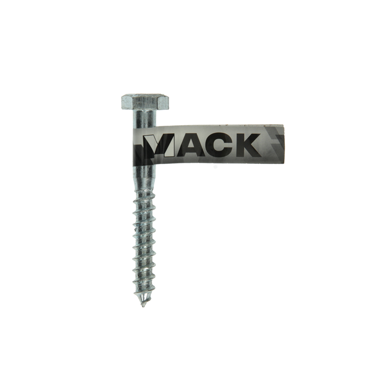 Afbeelding laden in galerijviewer, Mack 1017425 - houtdraadbout staal verzinkt 1 st 10 x 80 mm | 10 stuks