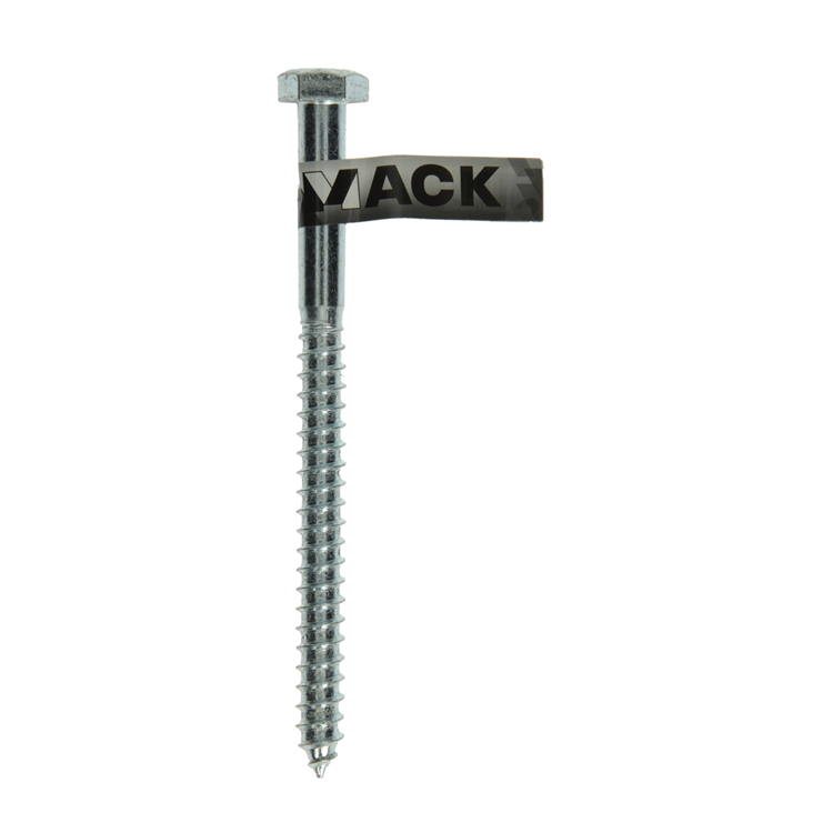 Afbeelding laden in galerijviewer, Mack 1017431 - houtdraadbout staal verzinkt 1 st 12 x 160 mm | 10 stuks