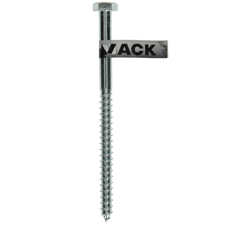 Afbeelding laden in galerijviewer, Mack 1017432 - houtdraadbout staal verzinkt 1 st 12 x 180 mm | 10 stuks