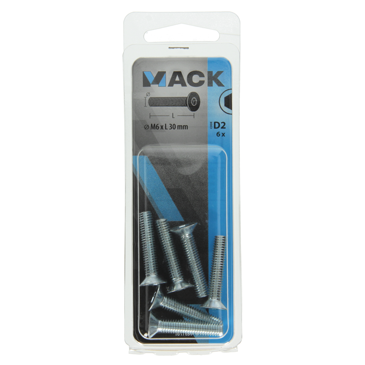 Afbeelding laden in galerijviewer, Mack 1017659 - binnenzeskant bout verz. kop verz. 6 st m6x30 | 10 stuks