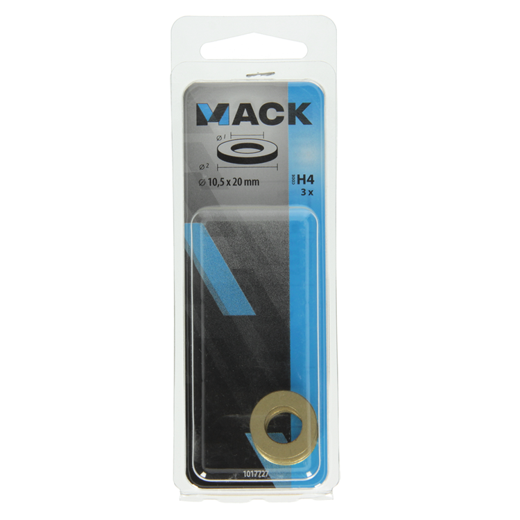 Laden Sie das Bild in Galerie -Viewer, Mack 1017727 - sluitring messing 3 st 10,5 x 20 mm | 10 stuks