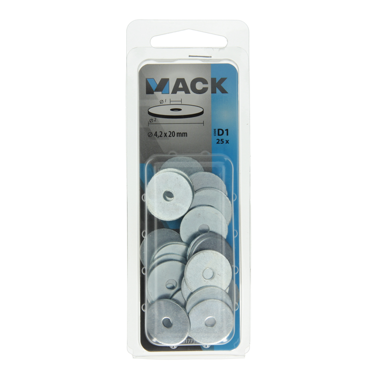 Afbeelding laden in galerijviewer, Mack 1017735 - carrosserie sluitring verzinkt25 st 4,2 x 20 mm | 10 stuks