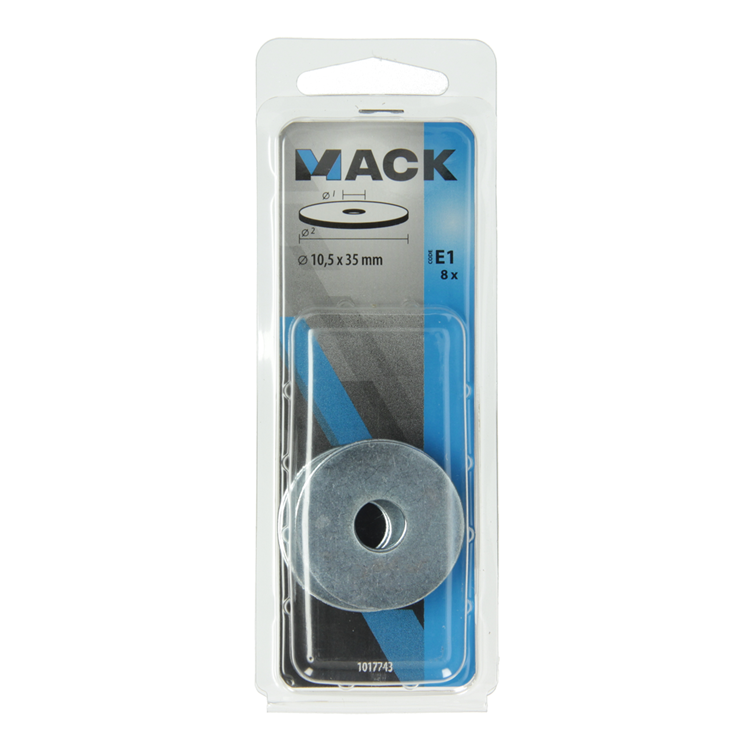 Afbeelding laden in galerijviewer, Mack 1017743 - carrosserie sluitring verzinkt8 st 10,5 x 35 mm | 10 stuks