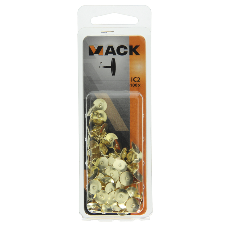 ギャラリービューアに画像をロードする, Mack 1017866 - duimspijker staal vermessingd 100 st | 10 stuks