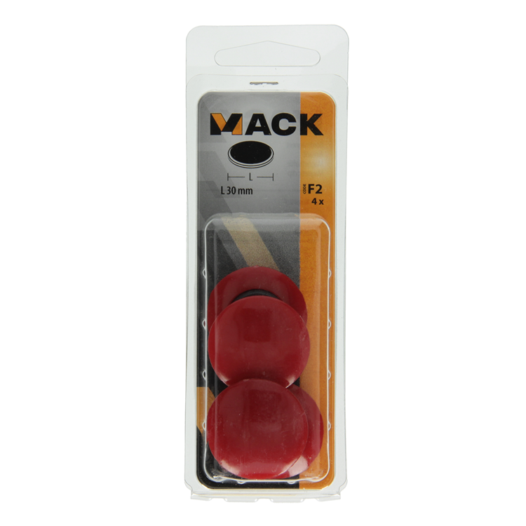 Afbeelding laden in galerijviewer, Mack 1003662 - bordmagneet kunststof rood 4 st 30mm | 10 stuks