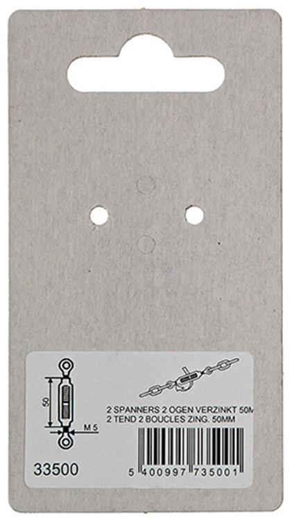 Chargez l'image dans la visionneuse de la galerie, Mack 1008470 - 2 spanners 2 ogen m5 x 50mm verzinkt | 10 stuks
