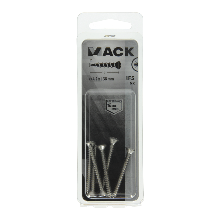 Afbeelding laden in galerijviewer, Mack 1019802 - zelftappende schroef bolvz.kopa2 6st 4,2 x 38 mm | 10 stuks