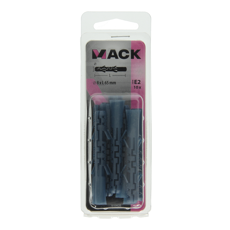 Afbeelding laden in galerijviewer, Mack 1019925 - plug lange expansie polyethyl 10 st 8 x 65 mm | 5 stuks