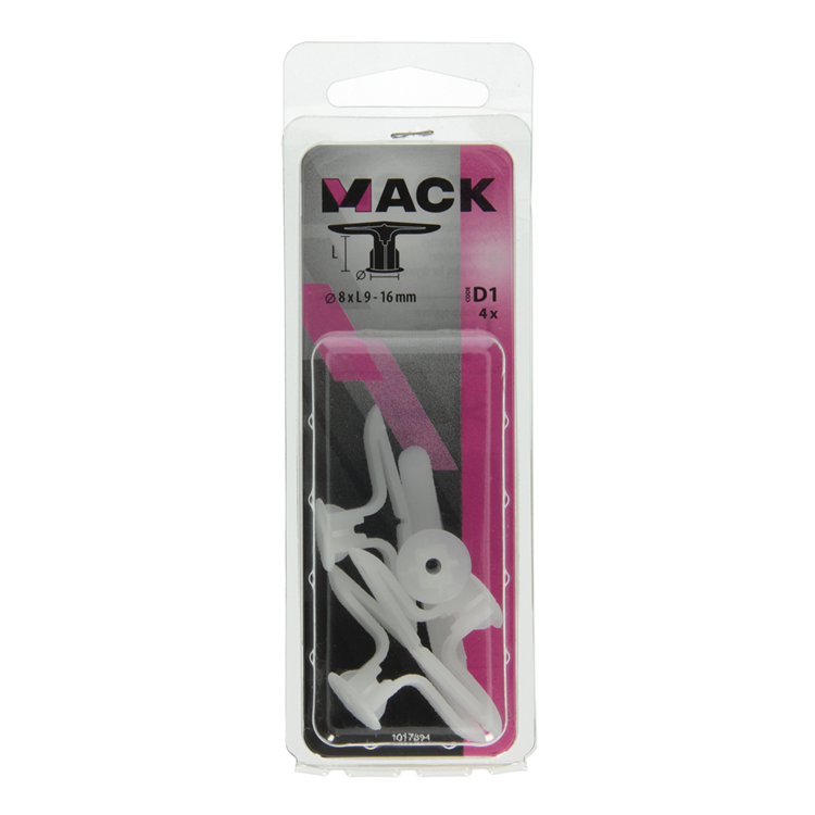 Afbeelding laden in galerijviewer, Mack 1017894 - hollewandplug nylon 4 st tb | 10 stuks