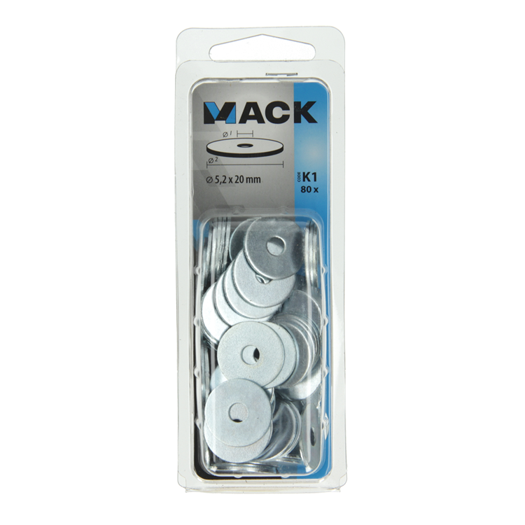 Afbeelding laden in galerijviewer, Mack 1018123 - carrosserie sluitring verzinkt80 st 5,2 x 20 mm | 5 stuks