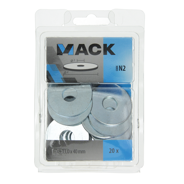 Afbeelding laden in galerijviewer, Mack 1018132 - carrosserie sluitring verzinkt20 st 13,0 x 40 mm | 5 stuks