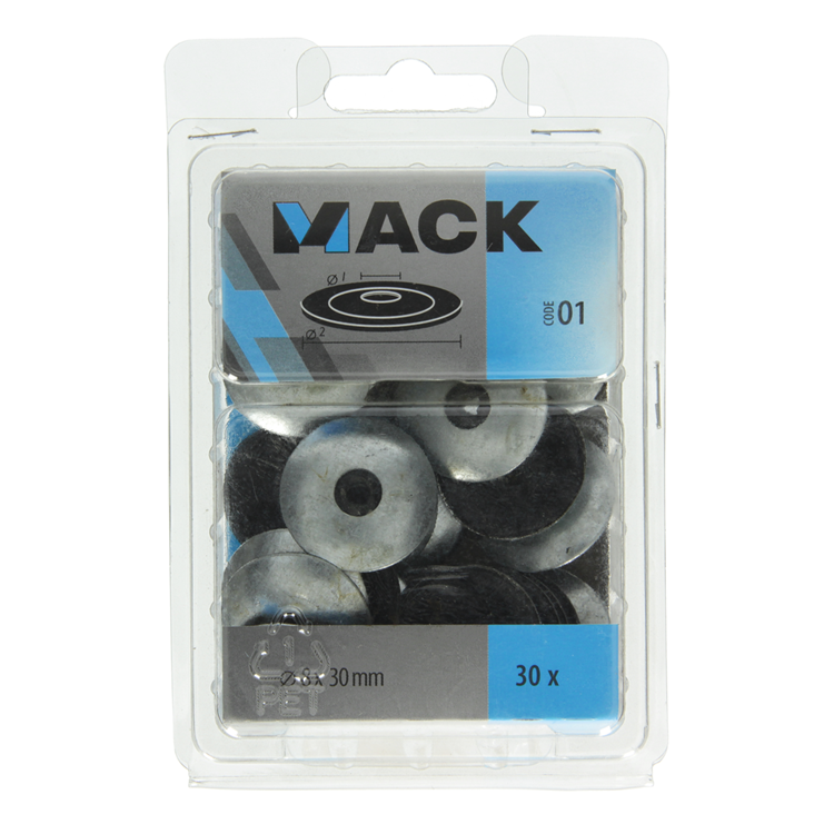 Afbeelding laden in galerijviewer, Mack 1019978 - dichtingsring bitumen verzinkt30 st 8 x 30 mm | 5 stuks
