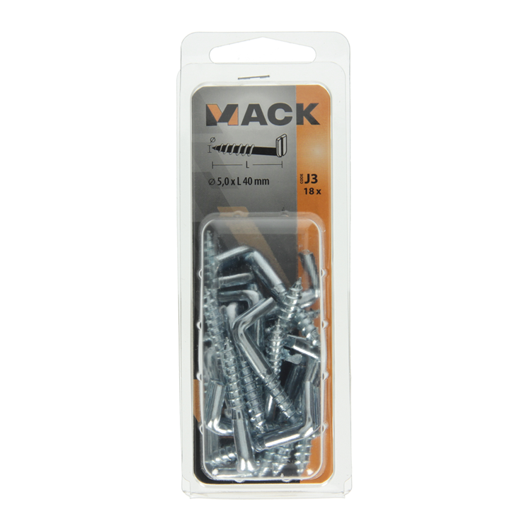 Afbeelding laden in galerijviewer, Mack 1018149 - schroefduim met gleuf verzinkt18 st 5,0 x 40 mm | 5 stuks