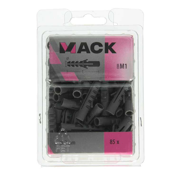 Afbeelding laden in galerijviewer, Mack 1018155 - plug polyethyleen 85 st 8mm | 3 stuks