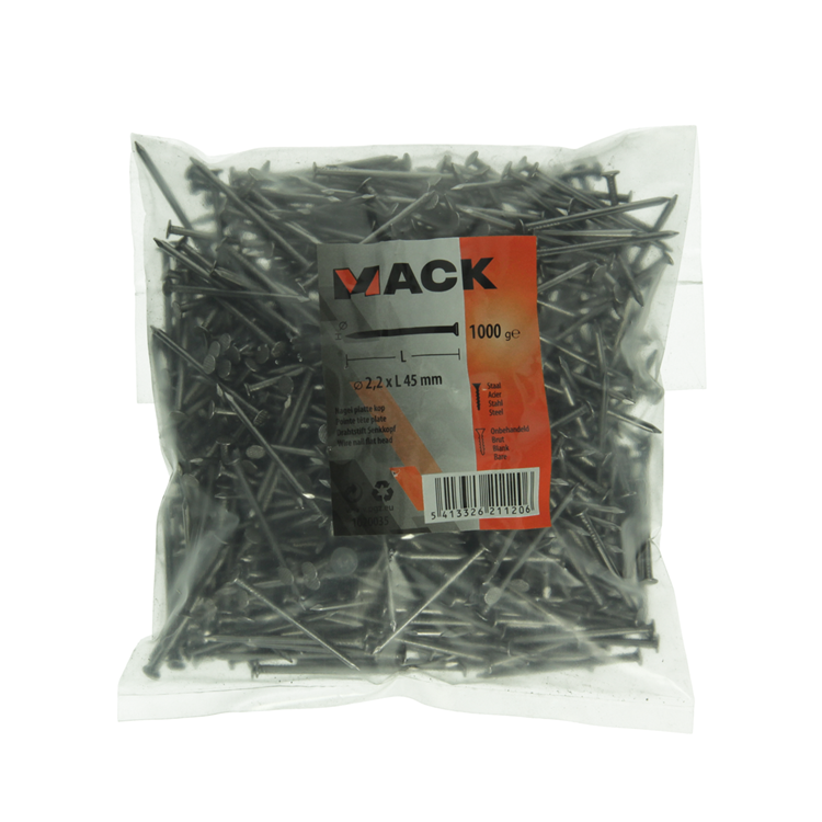 Afbeelding laden in galerijviewer, Mack 1020035 - nagel platte kop 1000 gr 2,2 x 45 mm | 10 stuks