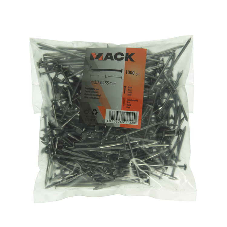 Afbeelding laden in galerijviewer, Mack 1020037 - nagel platte kop 1000 gr 2,7 x 55 mm | 10 stuks